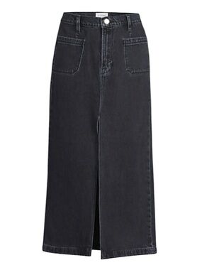 Frame Le Bardot denim midi Skirt with front slit size 29 excellent condition